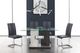 Global Furniture USA 5-Piece Gray/White Dining Set-1