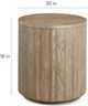 Bassett® Furniture Andora Warm Gray Round Plinth End Table-2