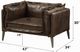 ACME Furniture Porchester Distress Chocolate Leather Chair-2