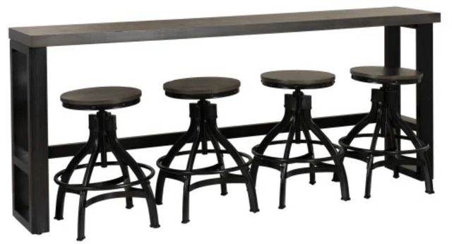 Powell® Haywood 5-Piece Black/Gray Sofa Bar Set-0