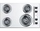 Summit® 30" White Electric Cooktop-0