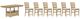 Bernards Bellamy Lane 7-Piece Caramel Counter Height Dining Set-0