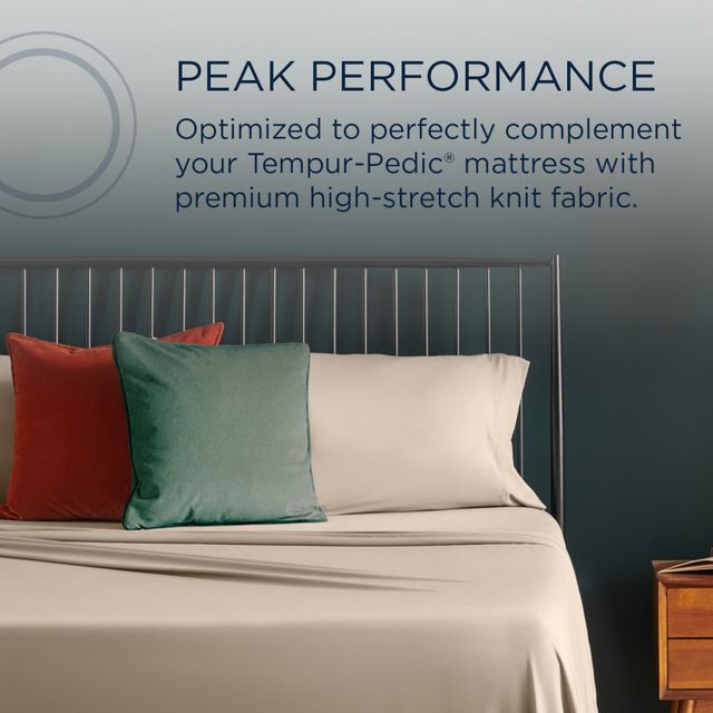 Tempur-Pedic® TEMPUR-ProPerformance™ 4-Piece Sandstone Moisture-Wicking King Sheet Set-5