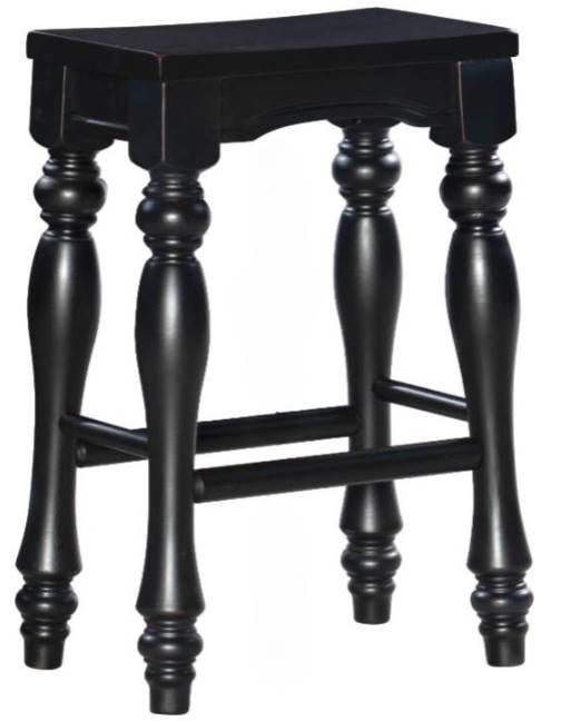 Powell® Pennfield  Black Counter Stool-0