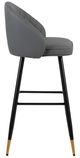 New Classic® Home Furnishings Oliver Black/Gray Bar Stool-3