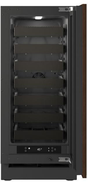 U-Line®  Seamless Collection 15" 2.8 Cu. Ft. Panel Ready Wine Refrigerator with Glass Door-2