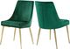 Meridian Furniture Karina Green/Gold Velvet Dining Chair-3