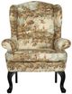 Best® Home Furnishings Customizable Sylvia Dark Walnut 35'' Wing Back Chair-1