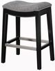 Olliix by Madison Park Grey Belfast Saddle Counter Stool-4