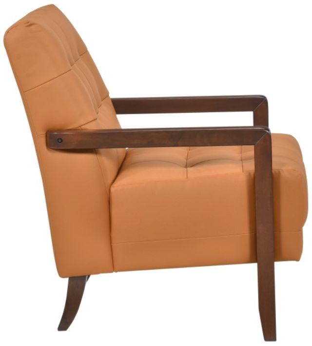 Homelegance® Crafton Orange/Walnut Accent Chair-3