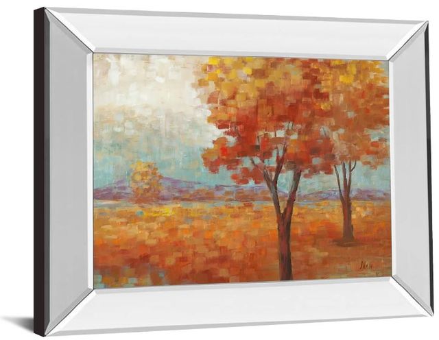 Classy Art Distant Mountain Il by Nan Mirror Framed Wall Art-1