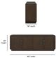 Flexsteel® Athens Chocolate Brown Large Entertainment Base-2