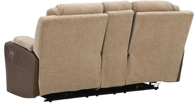 Signature Design by Ashley® Mixed Motion Brownstone Power Reclining Loveseat-3