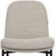 International Furniture Direct Seating Blacksmithing Matte Black/Ivory 30" Upholstered Bar Stool-3