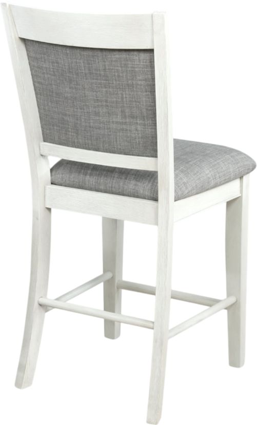 Crown Mark Fulton Gray/White Counter Height Chair-2