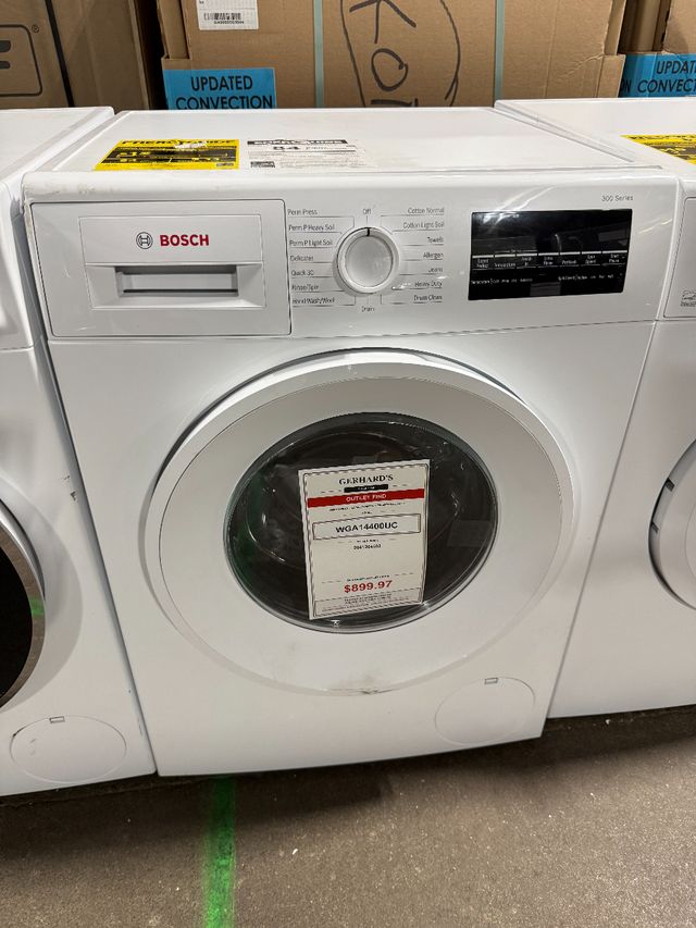 Bosch 300 Series 24" White Front Load Compact Washer -0