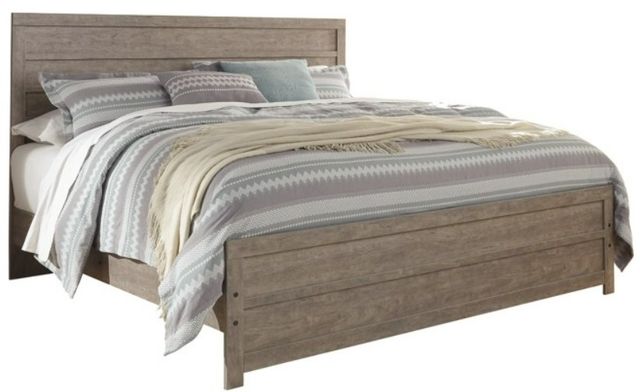 Signature Design by Ashley® Culverbach 5-Piece Gray King Panel Bed Set-1
