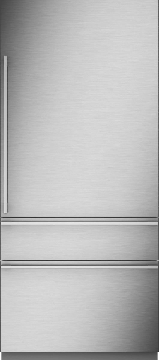 Monogram® 36" 20.2 Cu. Ft. Panel Ready Premium Integrated Right Hinge Built-In Bottom Freezer Refrigerator-1