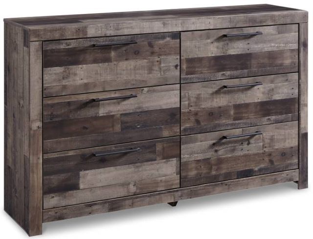 Benchcraft® Derekson 6-Piece Multi Gray King Panel Bed Set-2