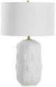 Uttermost® Emerie White Textured White Table Lamp-0