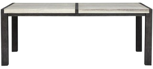 Magnussen Home® Plum Creek White Dining Table with Ravenwood Black Base-2