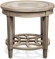 Riverside Furniture Parkdale Taupe Glass Top Round Side Table-0