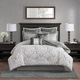Olliix by Madison Park Silver King Odette 8 Piece Jacquard Comforter Set-0