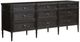 Four Hands Toulouse Distressed Black Oak 9-Drawer Dresser-0