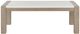 Global Furniture USA T1321 White Coffee Table with Natural Base-1