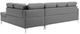 Mazin Furniture Barrington 2-Piece Gray Right-Arm Facing Sofa Sectional and Chaise-3