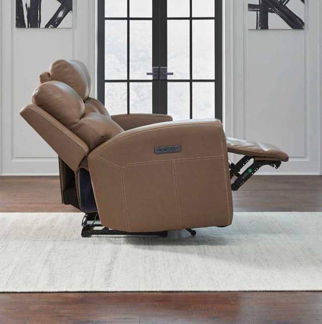 Liberty Furniture Camden Aline Toast Leather Power Reclining Sofa-3