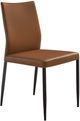Armen Living Kash 2-Piece Brown Faux Dining Chair Set-0