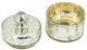 A & B Home Clear/Silver Lidded Jar-2