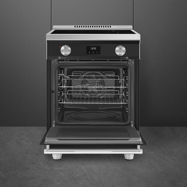 Smeg Professional 24" Matte Black Pro Style Induction Range-2
