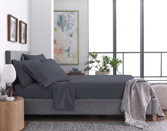 Sleeptone® Ultraweave® 6-Piece Gray Microfiber Split Head King Sheet Set-2