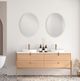 Uttermost® White Oval Vanity Mirror-1