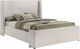 Coaster® Alamosa White Eastern King Upholstered Panel Bed-2