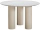 TOV Furniture Parcino Terrazzo Concrete Indoor/Outdoor Dining Table with Cream Legs-2