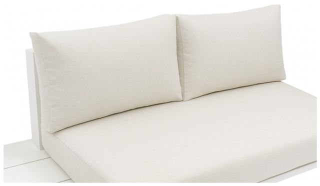 Meridian Furniture Maldives 3-Piece Cream/White Aluminum/Fabric Outdoor Modular Sectional-4