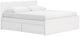 Signature Design by Ashley® Onita White King Panel Platform Bed with Two Side Storage-0