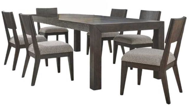 Liberty Furniture Cascade Falls 7-Piece Gray Mist/Satin Espresso Rectangular Optional Dining Set-0