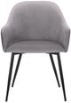 Armen Living Pixie Black/Dark Grey Dining Room Chair-1