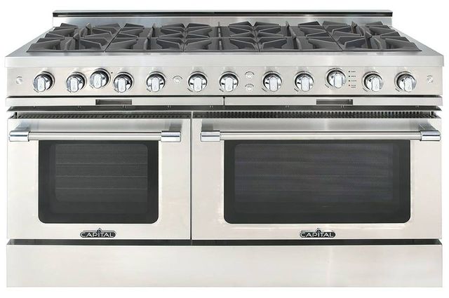 Capital Cooking™ Grand Chef 60" Stainless Steel Open Burner Pro Style Gas Range-0