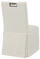 Fairfield® Customizable Entree Dining Pull Short Back Skirted Dining Chair with Mica Legs-3