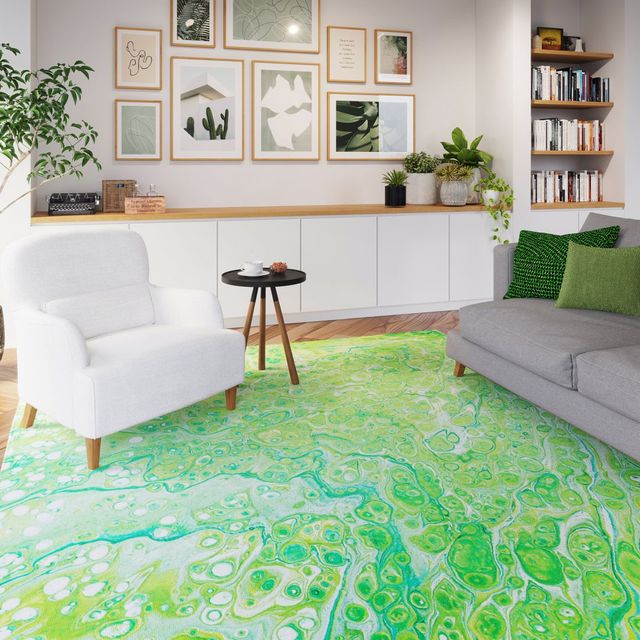 Dalyn™ Rug Company Kikiamo KK5 Lime-In 5'x8' Area Rug-4
