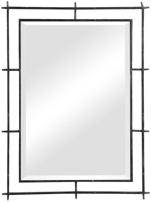 Uttermost® Ironworks Ebony Mirror-0