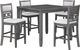 New Classic® Home Furnishings Gia 5-Piece Gray Counter Dining Set-0