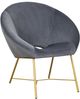 TOV Furniture by TOV Slashed Grey Nolan Velvet Chair-1