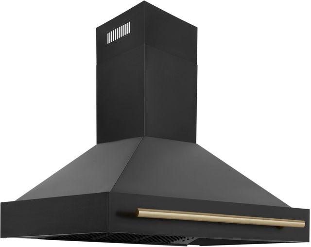 ZLINE Autograph Edition 48" Black Stainless Steel Wall Mounted Range Hood-1