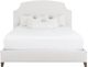 Fairfield® Arched Scalloped Mica 66" King Upholstered Panel Bed-0